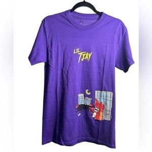NWOT Lil TJay Purple Short Sleeve Graphic Tee Shirt State of Emergency- Small